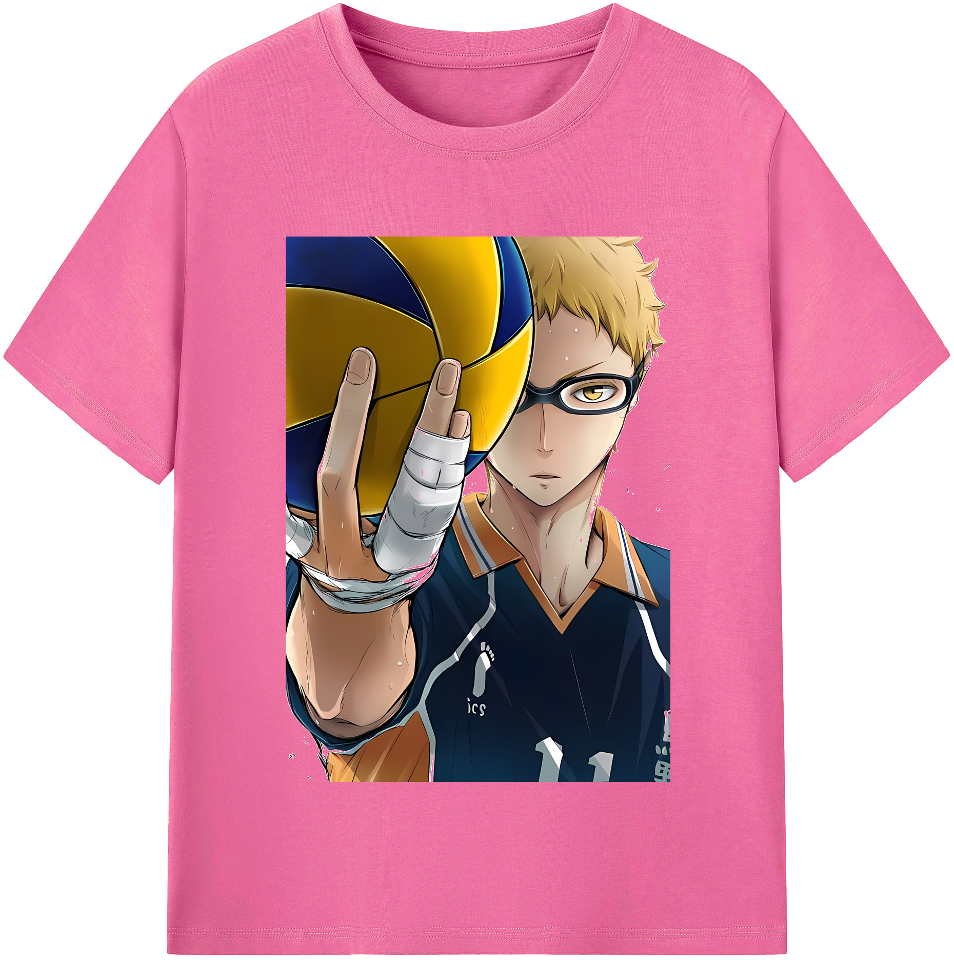 （画像用） ハイキュー!! Haikyu!! レディースカジュアルプリントTシャツ（綿100％）